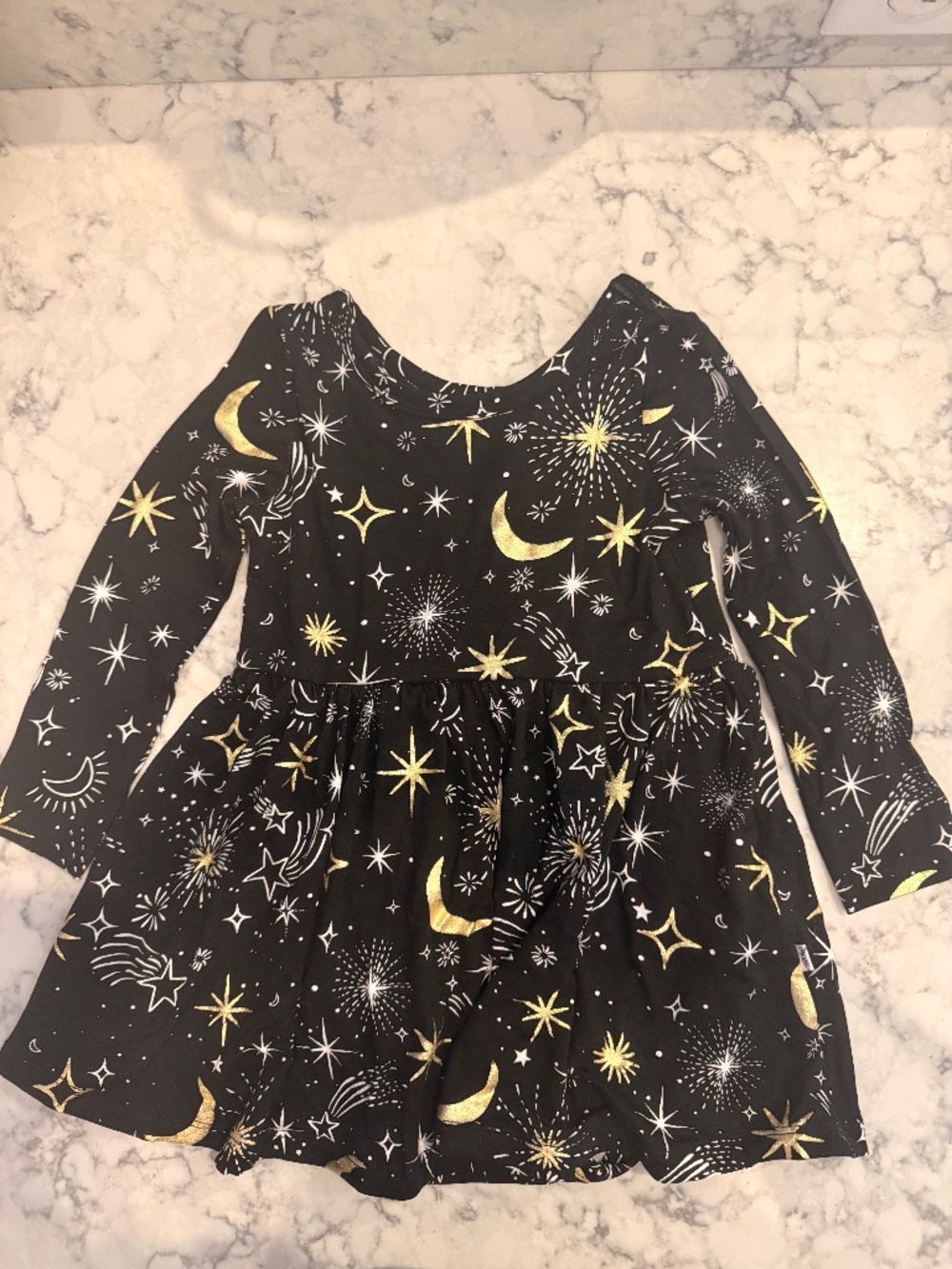 NEW Little Sleepies Celebration Stars Twirl Dress with Bodysuit